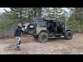 Jeep Camping Off Grid in Northern Ontario