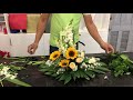 Instructions to arrange flowers for the altar are very simple