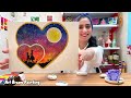 Love Story 💍💝/ Amazing Marriage Proposal / Acrylic Painting / Step by Step