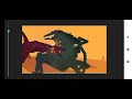 Rodan Vs Biollante|Dc2|Battle Animations|Godzilla 2024