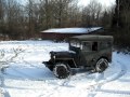 Driving a 1946 CJ2a in the snow.