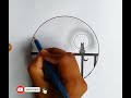 Circular drawing ||Easy circle scenery drawing for beginner's ||#drawing