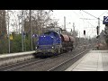 Rail traffic and 200 km/h Hanover - Hamburg - Germany ICE high-speed trains [4K]