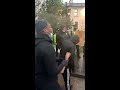 George Nkencho protestors confront Gardai at Drogheda Garda station with accusations of racism.