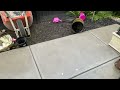 Kicking a watering can