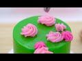 So Tasty Miniature Heart Chocolate Cake Decorating - Easy Tiny Rainbow Chocolate Dessert Repice