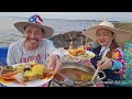 278,USA Câu Chài Cá Đục Hào Vớt Ghẹ Nấu Món Hải Sản,Fishing Cook&Eat[Phuong Kien Giang Vietnam/USA