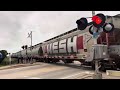 Amtrak 22 and UP Grain in Chatham, Illinois!