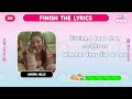 FINISH THE LYRICS 🎵 2024 Most Popular Songs 🔊🎤 Music Quiz Challenge