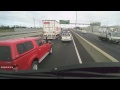 Idiot in a Hilux trying to intimidate a truck driver