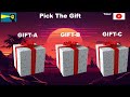 Choose your Gift 🎁 Are you a lucky person or not? 🍀 #pickonekickone