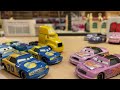 Mattel Disney Cars Crusty Rotor & Floyd Mulvihill (Vinyl Toupee & Gasprin) Piston Cup Racers 2-Pack