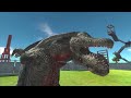 Megalodon Rex in Battle with All Dinosaurs - Animal Revolt Battle Simulator