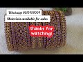 reception heavy work bangles set/ easy to make/wedding collections/ making at home 🏡/diy fashion