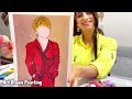 How to Draw Popular Korean Singer ( JIMIN )🎤 | Step by Step | Easy Drawing