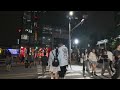 [4K HDR Seoul] 서울숲 카페거리, 밤 | Night on Seoul Forest Cafe Street.
