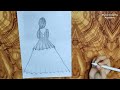 How to Draw a Girl in a Short Time Step by Step with Muna Drawing Academy | White Paper Drawing |
