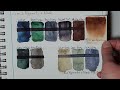 Swatching 98 Sennelier watercolors 2