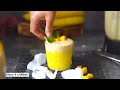 Healthy High-Protein Mango Banana Smoothie - Creamy Banana & Mango Smoothie Recipe - Easy Smoothie