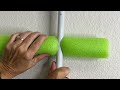 Stick a paper towel holder on your door (BRILLIANT!)