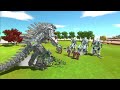 Peashooter Of Evolution VS Mechagodzilla + Gundam - Animal Revolt Battle Simulator