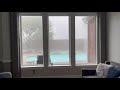 Dallas severe weather videos: Loud hail hits the windows of Richardson home