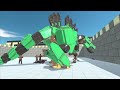 Robot T-Rex vs Robot Dinosaurs Animal Revolt Battle Simulator