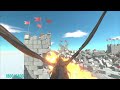 Player Dragon vs AI Dragon ARBS Animal Revolt Battle Simulator