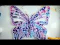 094/  Corner Butterfly Shelf using pearl ALCOHOL INKS #tutorial #resinart