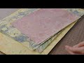 Crafting pocket journals with hand-marbled paper 〰️ ASMR bookbinding