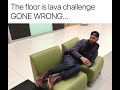 The floor is lava challenge! (GONE WRONG) | The Pun Guys