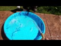 Filling Oliver's pool