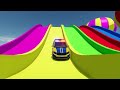 Double Flatbed Trailer Truck vs Speedbumps | Train vs Cars | Tractor vs Train | BeamNG.Drive