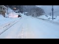 キャンピングカーアラモ！大雪の中を走る