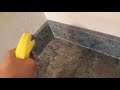 correctly installing Granite backsplash for watertight installation