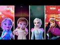 Baby Elsa And Anna VS Frozen Elsa And Anna - Tiles Hop And Dancing Road!