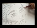 A cute 🥰,/face drawing ///how to draw a girl/ step by /step easr drawing ❤️