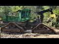 Log Skidder on Steel Tracks