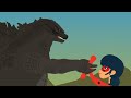 Ladybug vs Godzilla