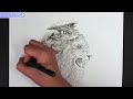 Draw an imaginary Lion = Animal = Creature = Timelapse = Tree Lion / ツリーライオン