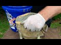 How to prevent air bubbles when casting concrete statuary