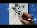 Mickey Mouse Sketch|Cartoon Drawing Tutorial Easy