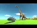 Giganotosaurus vs T-rex and every dinosaurs animal revolt battle simulator