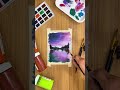 Abstract Sunset Print | Acrylic painting for beginners step by step | Paint9 Art