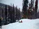 Telemark Daffy Flop Off Outhouse At Icefall Lodge