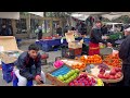 🇹🇷 Turkey Istanbul Colorful Local Street Market Feneryolu local market Göztepe Mahallesi 4K