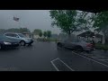 Heavy Rain Walk in American Neighborhood, Sound for Sleep and Study | Harrisburg, PA | 4K 60fps ASMR