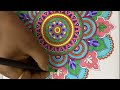 Mandala Colouring Art #peaceful #soothing #stressfree #mandalacolors #mandala #art #joyofartbybhavna
