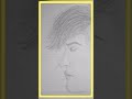 Step-by-Step Portrait Drawing of a Man's Profile #youtubevideos