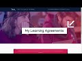 Creating your Online Learning Agreement